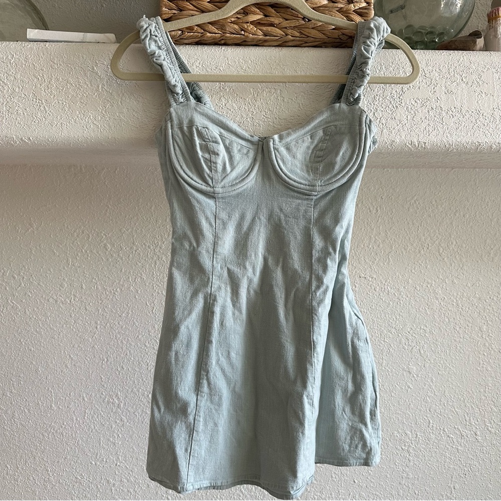 ASTR the Label Casey Dress in Dusty Sky